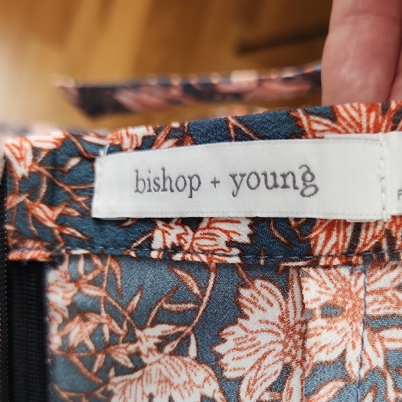 Bishop + Young Blue Coral Asymmetrical Midi Skirt - Picture 6 of 7